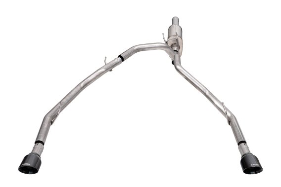 3 Inch Cat-Back Exhaust 4 Inch Black Pro-Series Slash Cut Twin Tip 09-23 RAM 1500 140.5 Inch Whee...