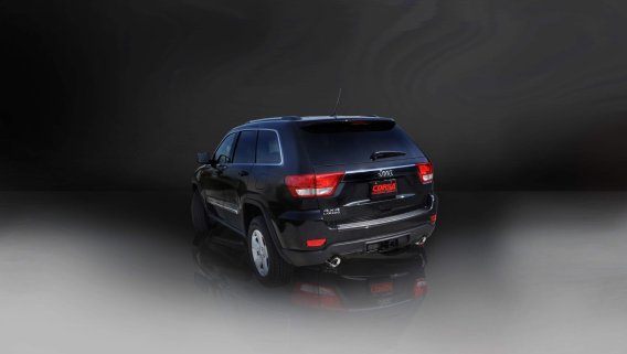 2.5 Inch Dual Rear Exit Cat-Back Exhaust System with Single 4.5 Inch Polished Pro-Series Tips 11-...