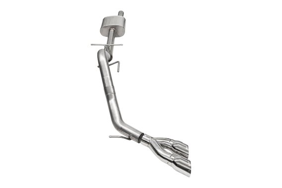3 Inch Cat-Back Exhaust, Xtreme Sound Level, 4 InchPolished Pro-Series Slash Cut Twin Tip 24-25 F...
