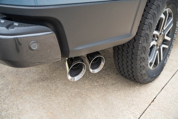 3 Inch Cat-Back Exhaust, Xtreme Sound Level, 4 InchPolished Pro-Series Slash Cut Twin Tip 24-25 F...