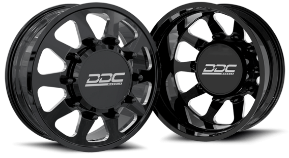 Dually Wheels The Ten Forged 20x8.25 10x225 Black/Mill 05-10 Ford F-450/F-550 15-25 Dodge Ram 08-...