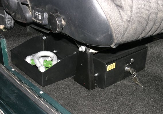 Front Passenger Side Underseat Drawer - 66-77 Bronco Black Tuffy Security Products