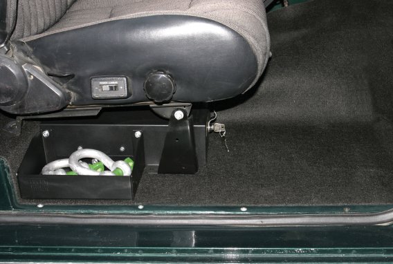 Front Passenger Side Underseat Drawer - 66-77 Bronco Black Tuffy Security Products