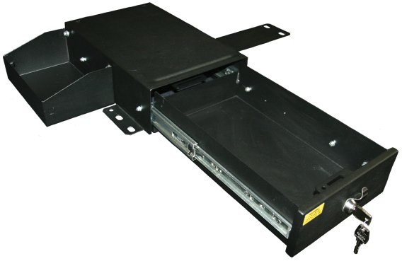 Front Passenger Side Underseat Drawer - 66-77 Bronco Black Tuffy Security Products