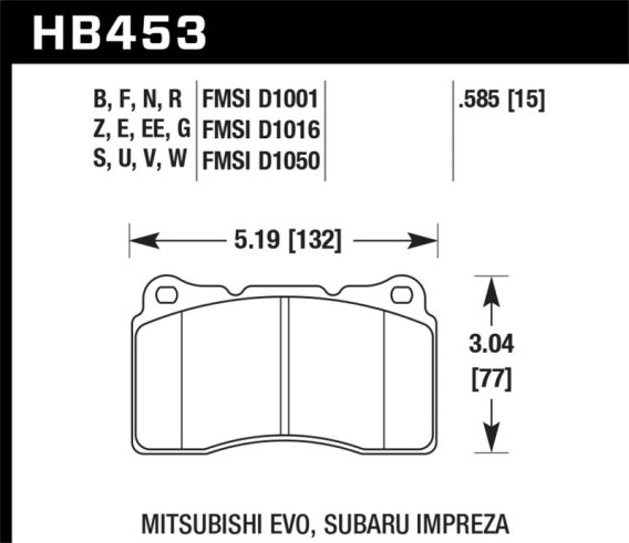 HAWK HPS 5.0 Brake Pad Sets