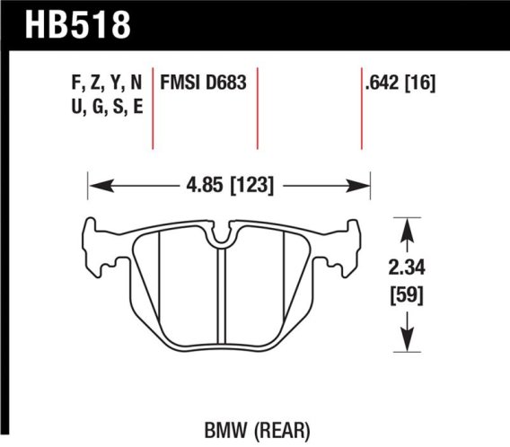 HAWK HPS Brake Pad Sets