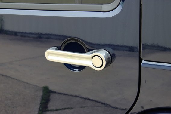 Jeep JK Exterior Door Handle Covers 6 Pieces 07-18 Wrangler JK Polished Silver Kentrol