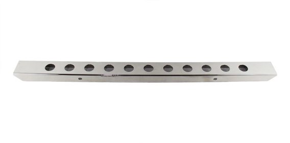 Jeep CJ 54 Inch Front Bumper with holes (No License Plate Holes) 45-86 CJ Polished Silver Kentrol