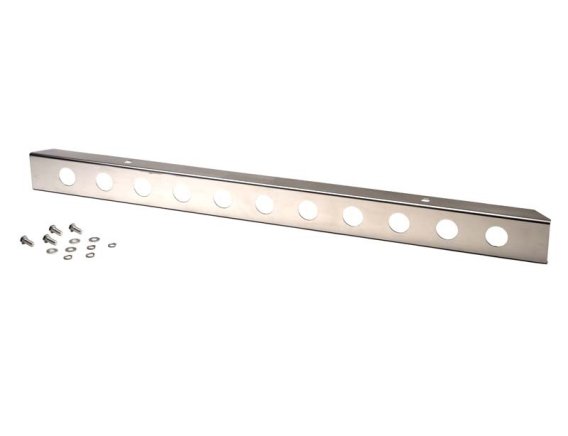 Jeep YJ 54 Inch Front Bumper with holes (No License Plate Holes) 87-95 Wrangler TJ Polished Silve...
