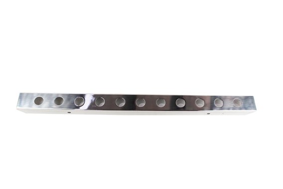 Jeep YJ 54 Inch Front Bumper with holes (No License Plate Holes) 87-95 Wrangler TJ Polished Silve...