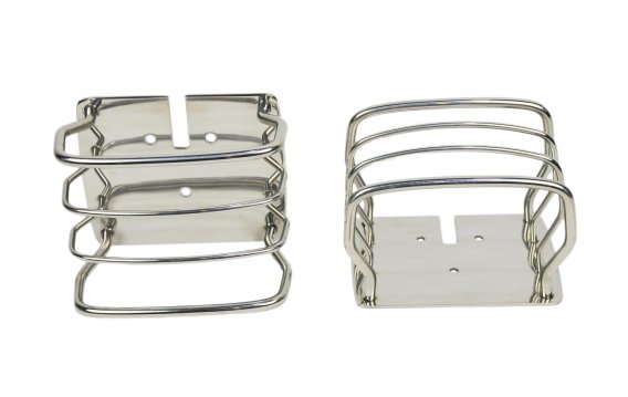 JEEP CJ/YJ/TJ Taillight Guard Pair 76-06 CJ Wrangler YJ/TJ Polished Silver Kentrol