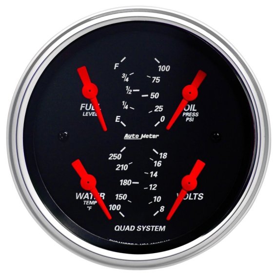AM Designer Black Gauges