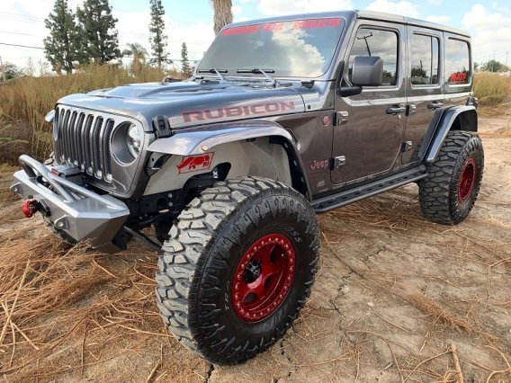 Jeep JL Side Step Rock Slider For 18-Pres Wrangler JL Black Powder Coated American Trail Products
