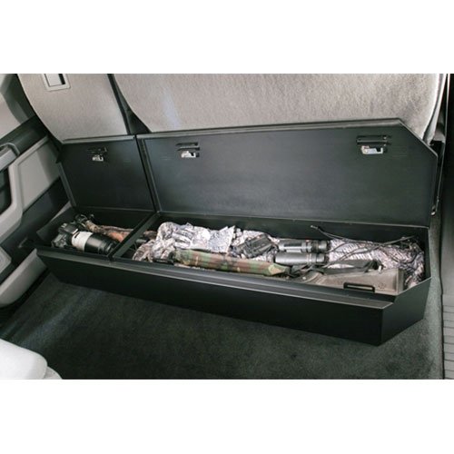 Rear Underseat Lockbox 15-22 F-150 17-22 F-250/350/450 Super Duty w/ Crew Cab w/o Floor Mounted S...