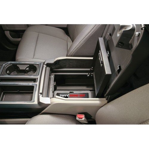 Console Safe 15-22 F-150 / 17-22 F-250/350 Super Duty w/ Flow-Thru Console Black Tuffy Security P...