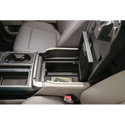 Console Safe 15-22 F-150 / 17-22 F-250/350 Super Duty w/ Flow-Thru Console Black Tuffy Security P...