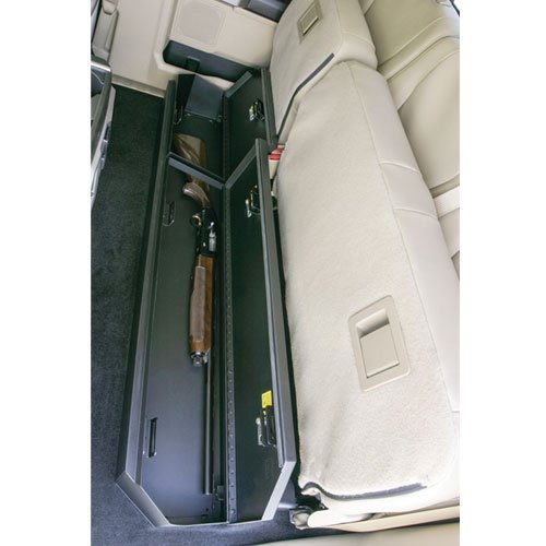 Rear Underseat Lockbox 15-22 F-150 17-22 F-250/350 Super Duty w/ Extended Cab Black Tuffy Securit...
