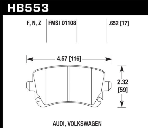 HAWK HPS Brake Pad Sets