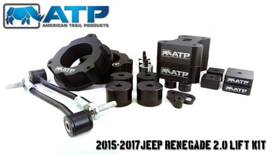 Jeep Renegade/Compass 2 Inch Lift Kit 15-Present Renegade 17-Present Compass Black Kit American T...