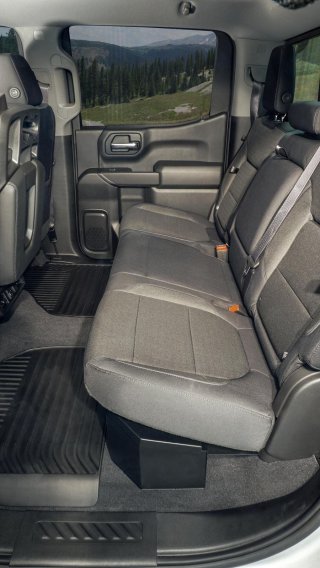Rear Underseat Lockbox 19-22 Silverado/Sierra 1500 {19 New Body Style} / 20-21 2500HD/3500HD w/ C...