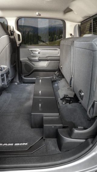 Rear Underseat Lockbox 19-22 Ram 1500 w/ Crew Cab Black Tuffy Security Products