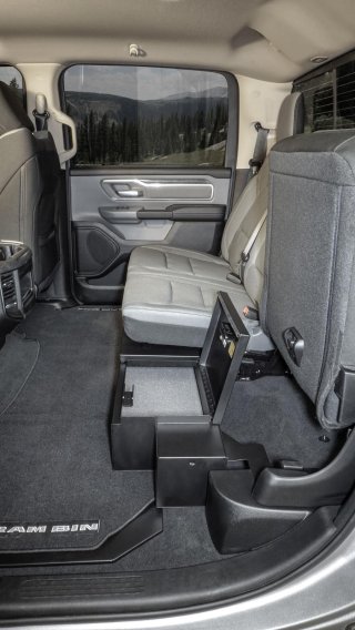 Rear Underseat Lockbox 19-22 Ram 1500 w/ Crew Cab Black Tuffy Security Products