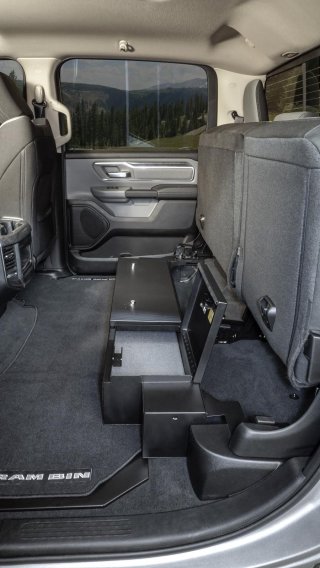 Rear Underseat Lockbox 19-22 Ram 1500 w/ Crew Cab Black Tuffy Security Products