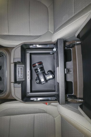 Console Safe 19-22 Silverado/Sierra 1500 {19 New Body Style} w/ Flow-Thru Console Black Tuffy Sec...
