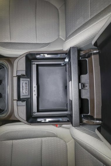 Console Safe 19-22 Silverado/Sierra 1500 {19 New Body Style} w/ Flow-Thru Console Black Tuffy Sec...