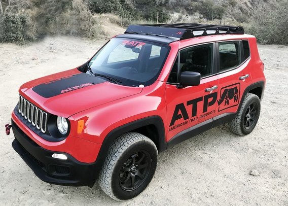 Jeep Renegade Roof Rack System 15-18 Renegade Black Powdercoat American Trail Products
