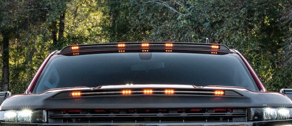Auto Ventshade 698163-JSC Aerocab Color Marker Light, Billet Silver Metallic, fits 19-22 Ram 1500...