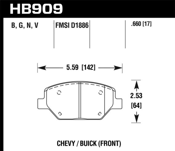 HAWK HPS 5.0 Brake Pad Sets