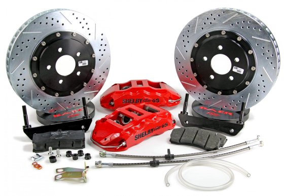 Brake System 14 Inch Front Extreme+ Red 05-13 Ford Mustang BAER Brakes