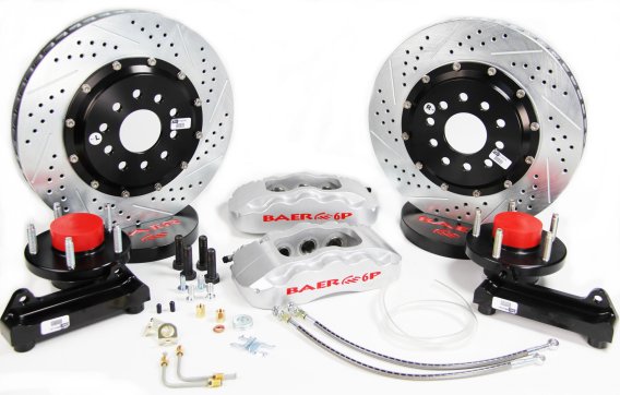 Brake System 13 Inch Front Pro+ Silver 37-48 Ford Truck BAER Brakes