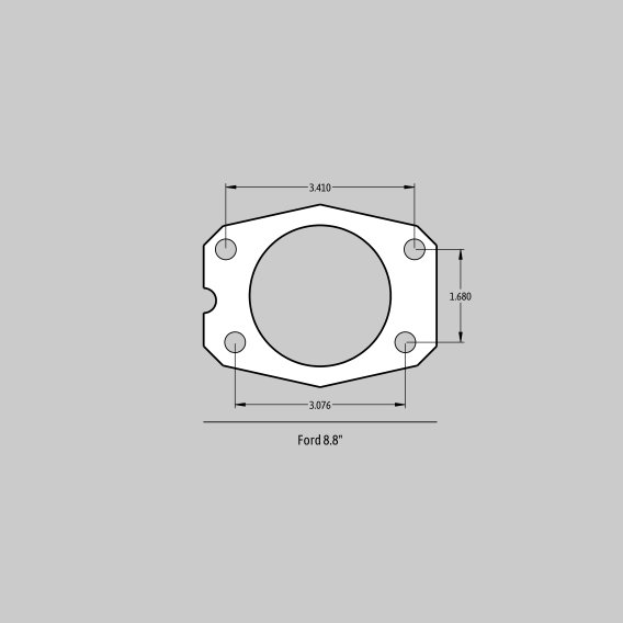 SS4 Brake System Rear 79-92 Ford Mustang W/OE Ford 8.8 Inch C-Clip Rear End (4 Lug) Black Baer Br...