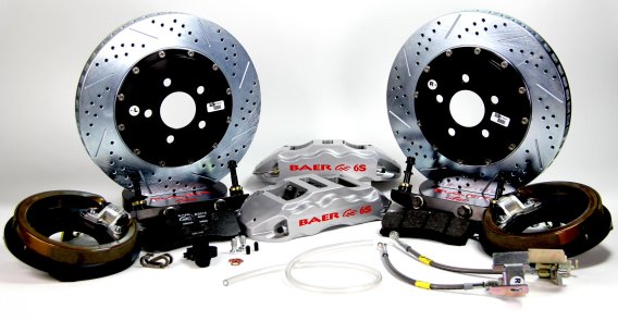 Brake System 15 Inch Rear Extreme+ Silver 2015 Mustang BAER Brakes