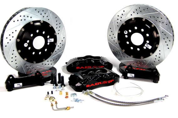 Brake System 14 Inch Front Extreme+ Black 93-02 GM F Body 98-02 OE Spindle Not Included BAER Brak...