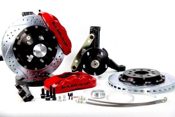 Brake System 13 Inch Front Pro+ Red 94-96 GM B Body BAER Brakes