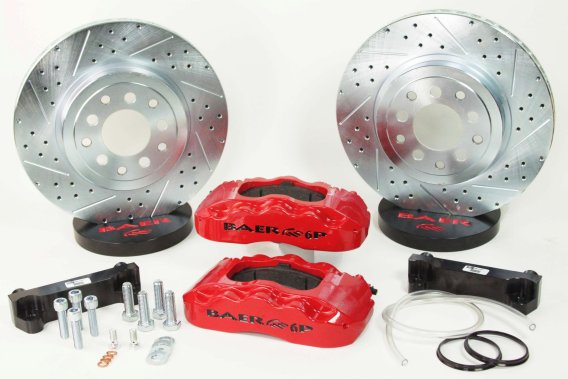 Brake System 14 Inch Rear Pro Red 06-09 TrailBlazer SS BAER Brakes