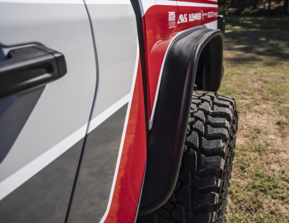 Bushwacker 10928-07 Black Jeep Flat Style Textured Finish 4-Piece Fender Flare Set for 2020-2023 ...