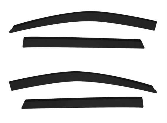 Auto Ventshade 894021 Low Profile Dark Smoke Ventvisor Side Window Deflector, 4-Piece Set for 200...