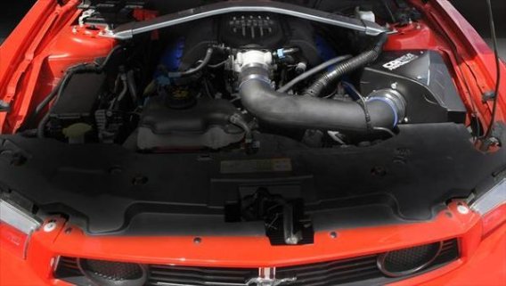 Closed Box Air Intake with Pro5 Oiled Filter 2012-2013 Ford Mustang Boss 302 Corsa Performance