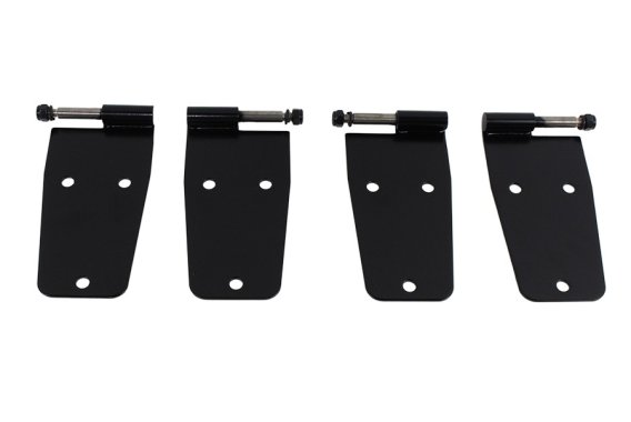 Jeep CJ/YJ Hardtop Door Hinge Set Without Mirror Holes 4 Pieces 76-93 CJ and Wrangler YJ Powderco...