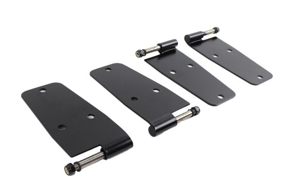 Jeep CJ/YJ Hardtop Door Hinge Set Without Mirror Holes 4 Pieces 76-93 CJ and Wrangler YJ Powderco...