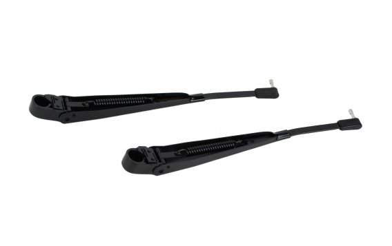 Jeep YJ Windshield Wiper Arms Pair 87-95 Wrangler TJ Powdercoat Black Kentrol