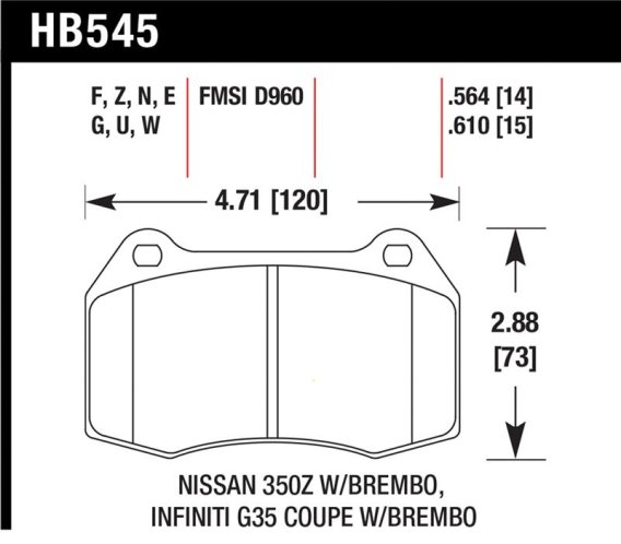 HAWK HPS Brake Pad Sets