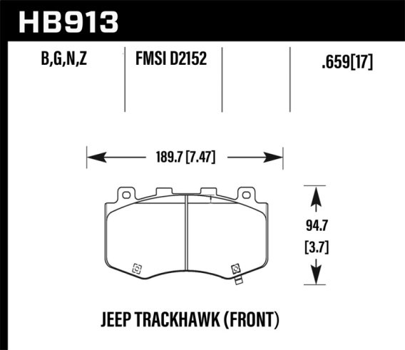 HAWK Ceramic Brake Pad Sets
