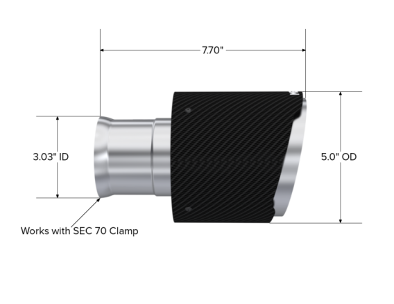 MBRP Univ Exhaust Tips Carbon