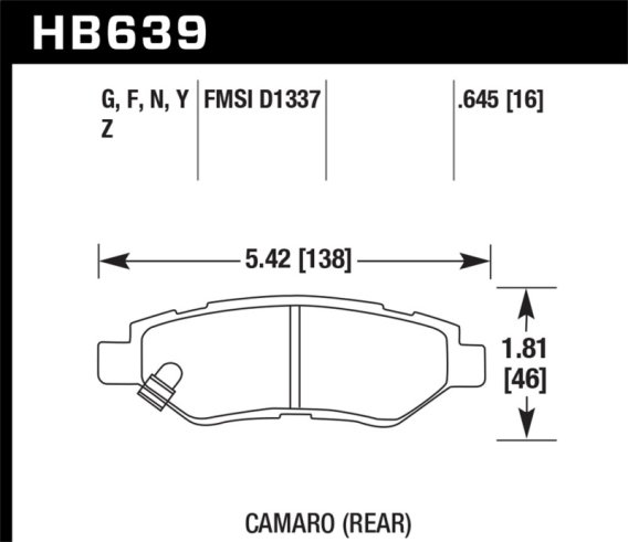 HAWK DTC-60 Brake Pad Sets