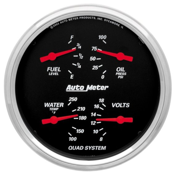 AM Designer Black Gauges